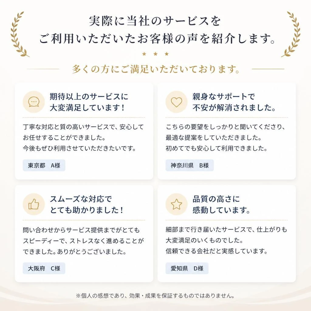 お客様の声