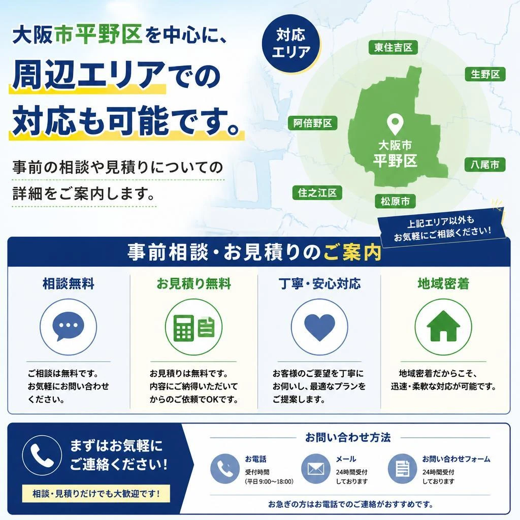対応エリアとご相談