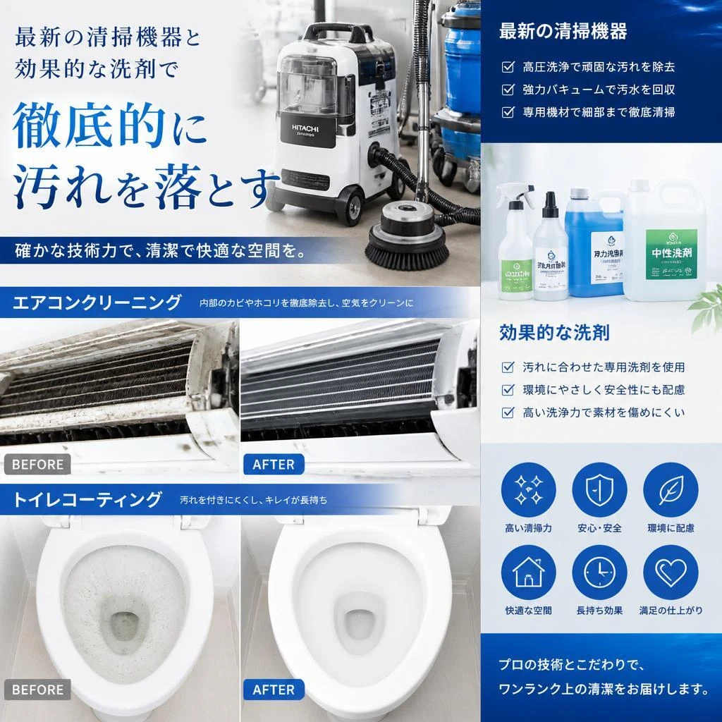 清掃技術のこだわり