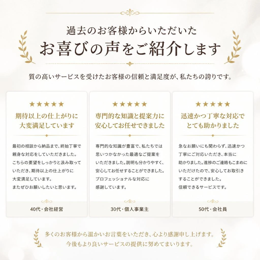 お客様の声