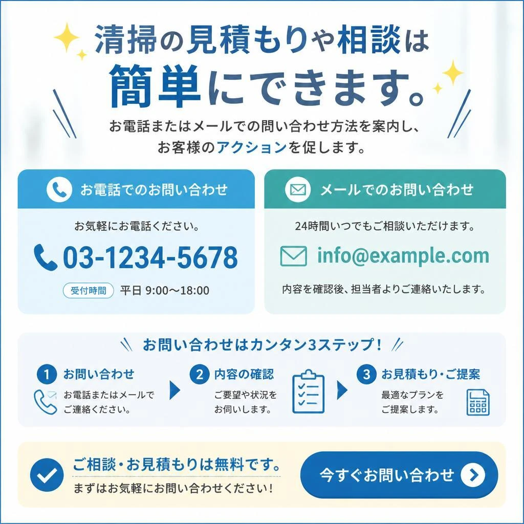 今すぐお問い合わせを！