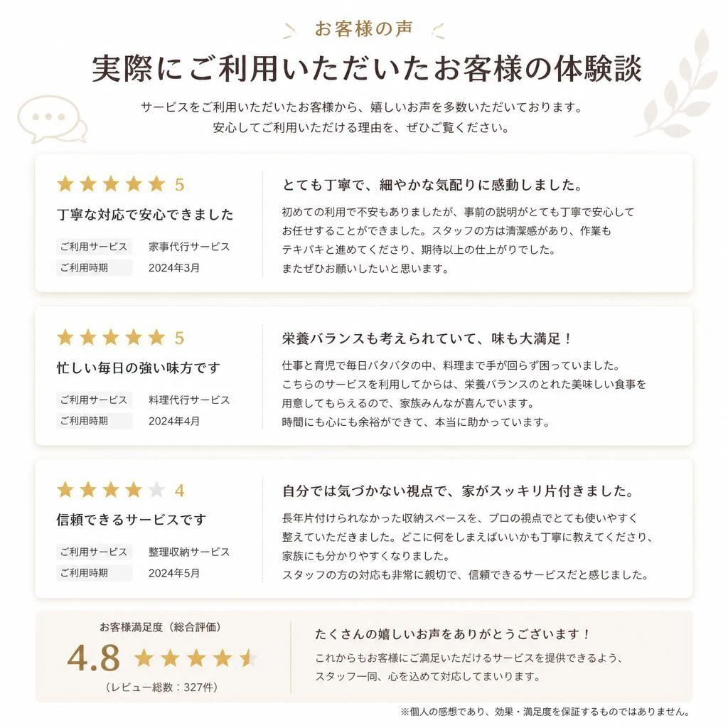 お客様の声