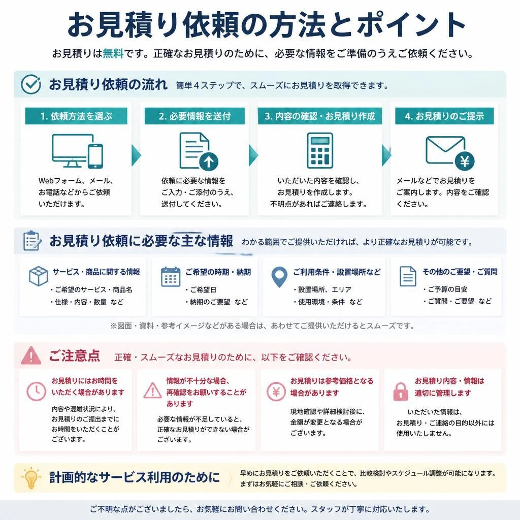 お見積りの流れ