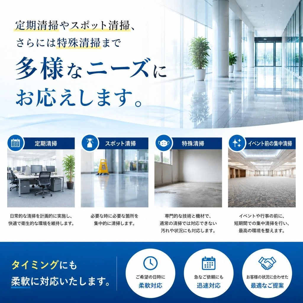 多様なニーズに対応