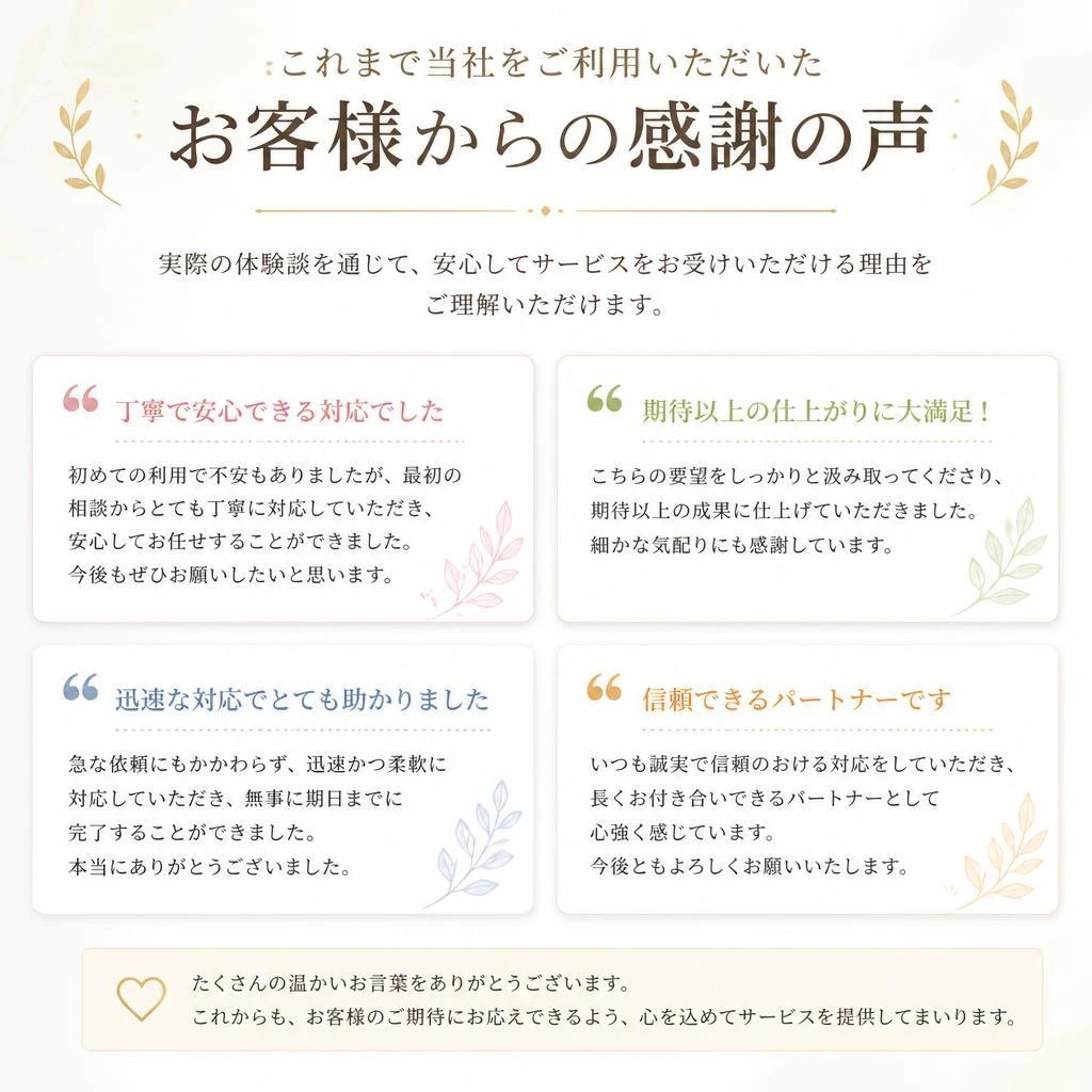 お客様の声
