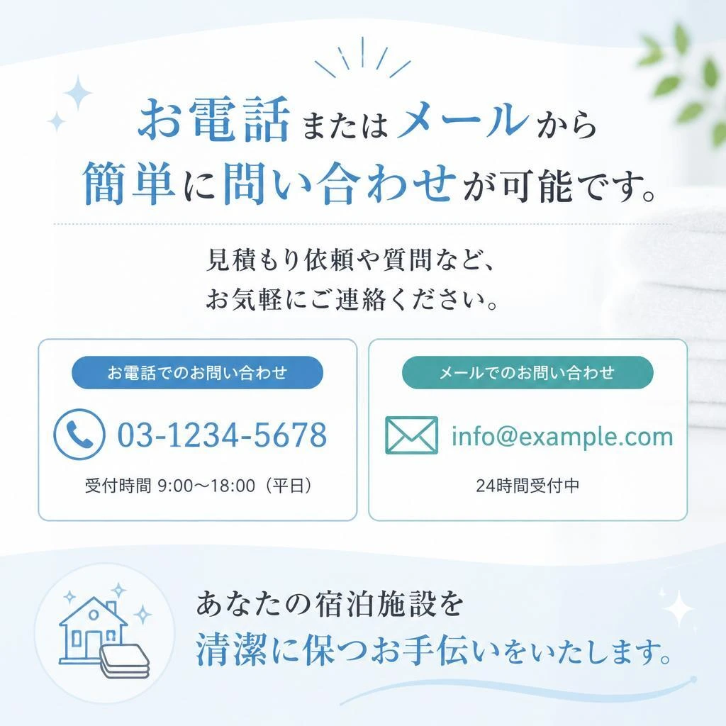 今すぐお問合せを！