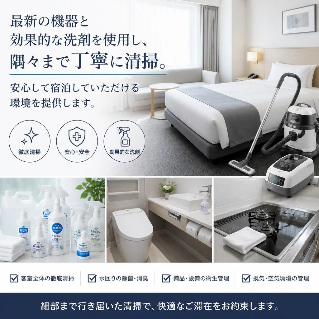 高品質な清掃技術