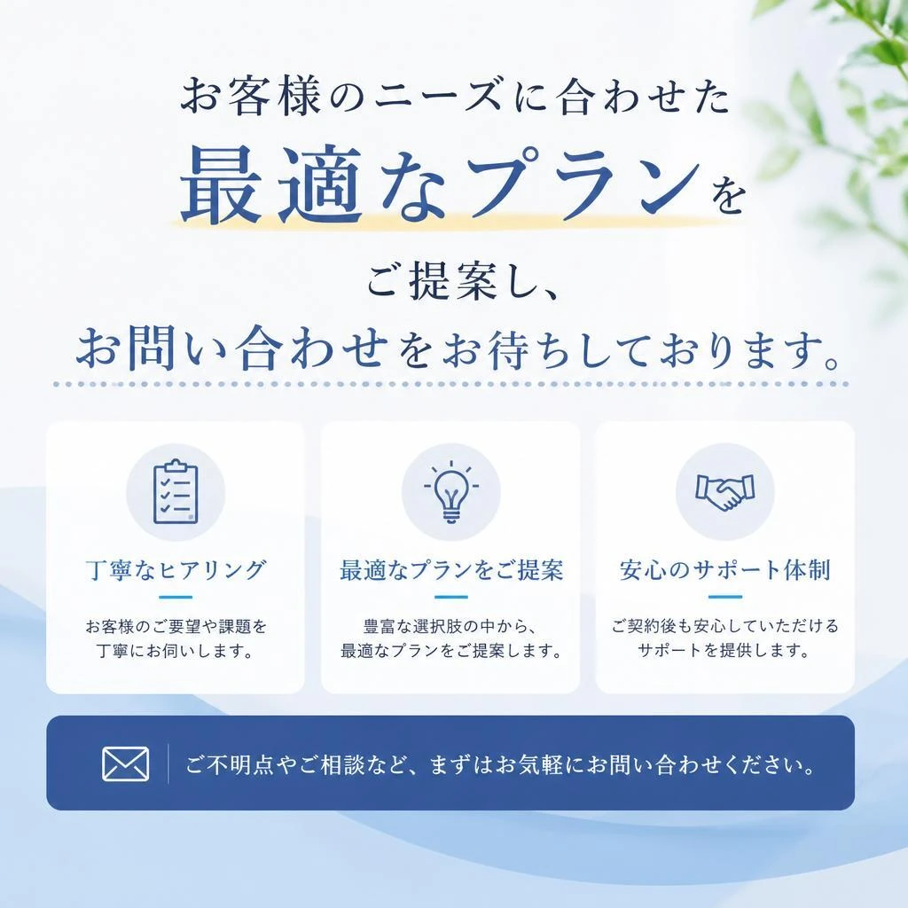 今すぐお問い合わせを！
