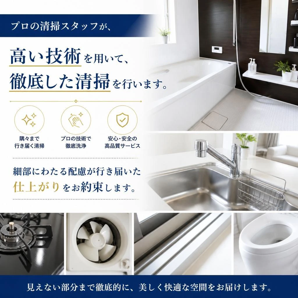 高い技術力による清掃