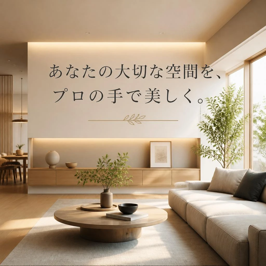 あなたの大切な空間を、プロの手で美しく。