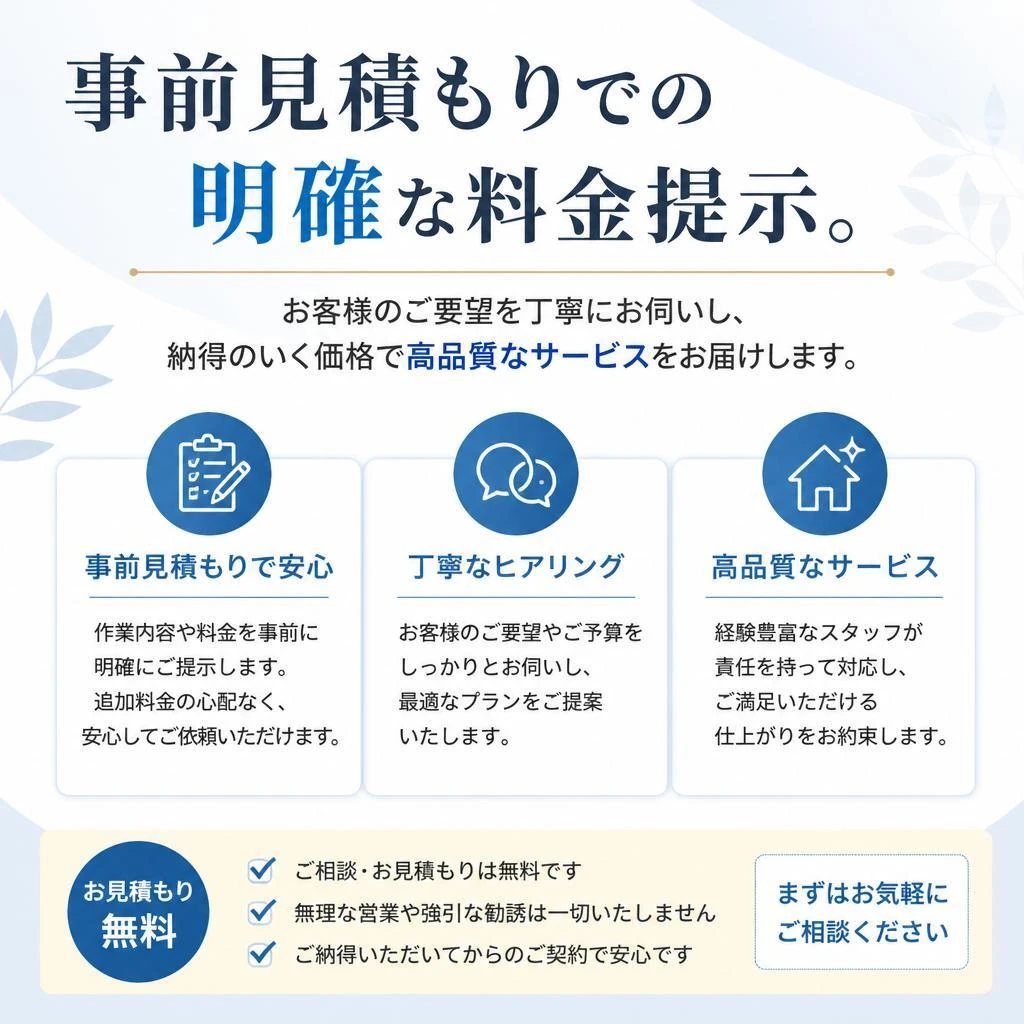 見積りの透明性