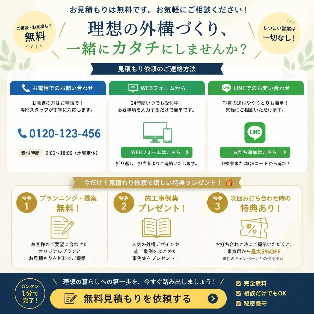 今すぐお見積もりを！