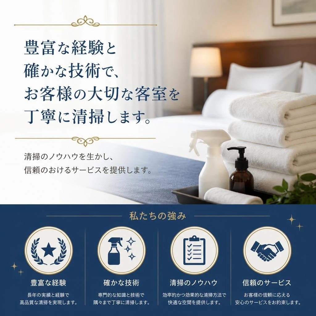 経験豊富なスタッフ