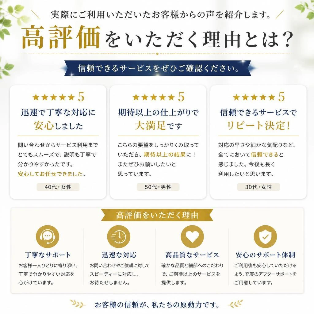 お客様の声