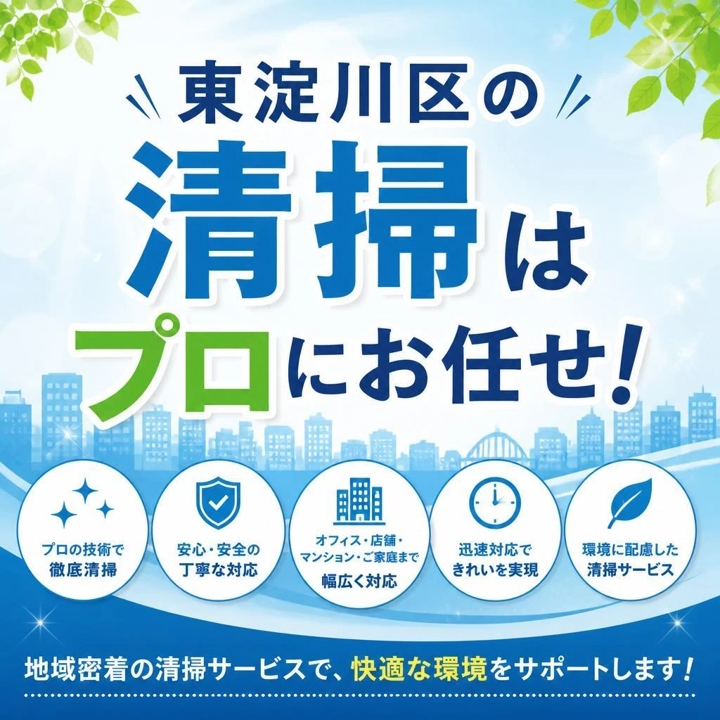 東淀川区の清掃はプロにお任せ！