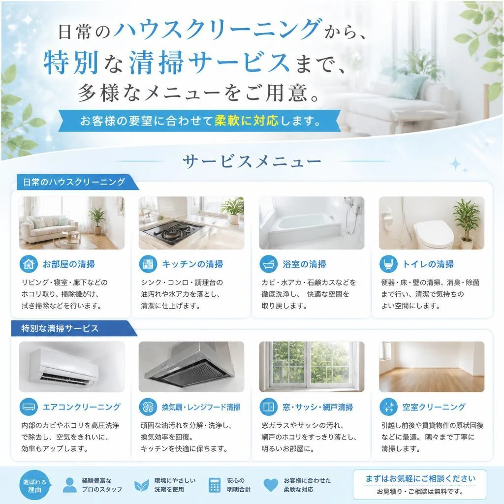 清掃内容の詳細