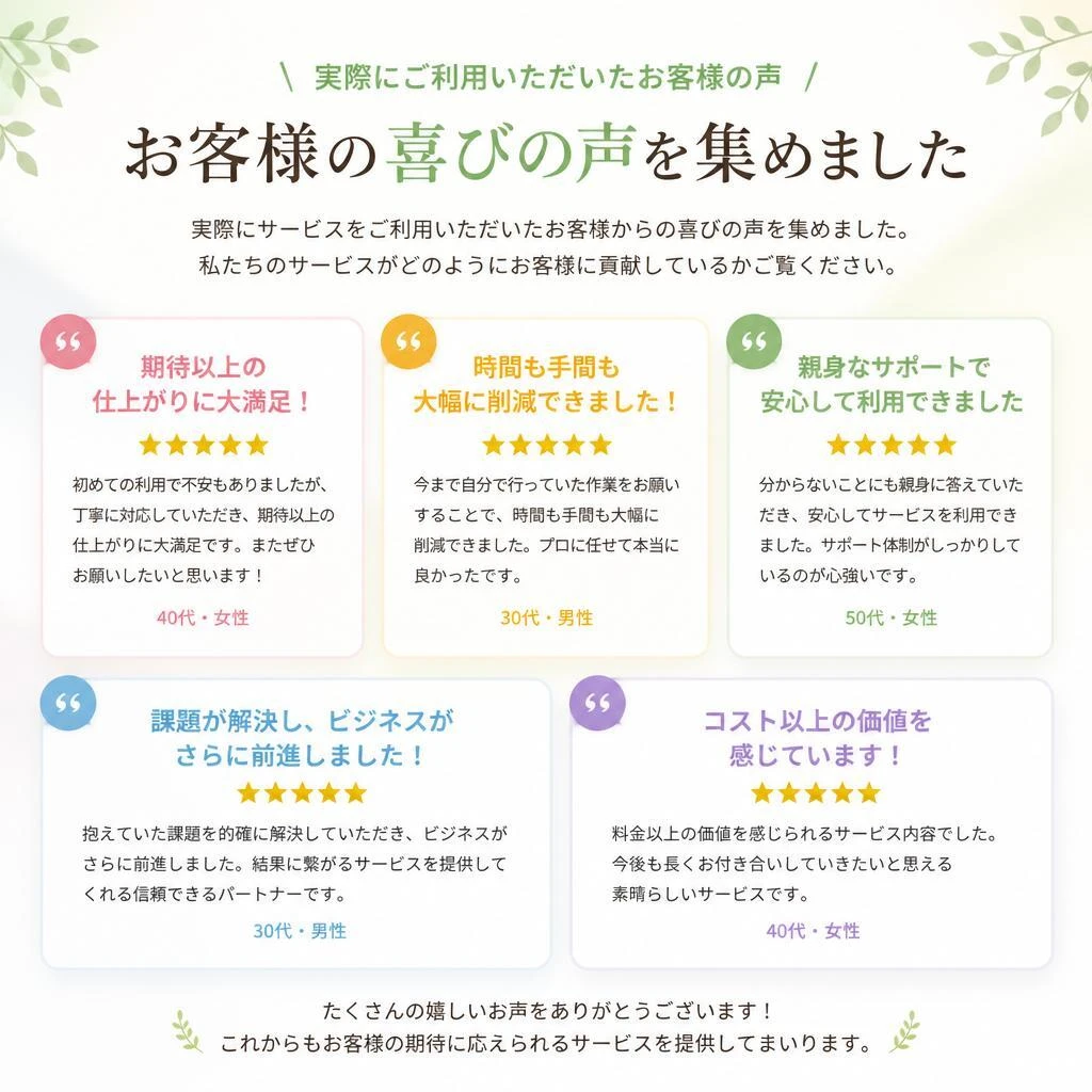 お客様の声