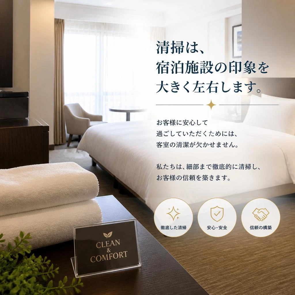 なぜ客室清掃が重要なのか？