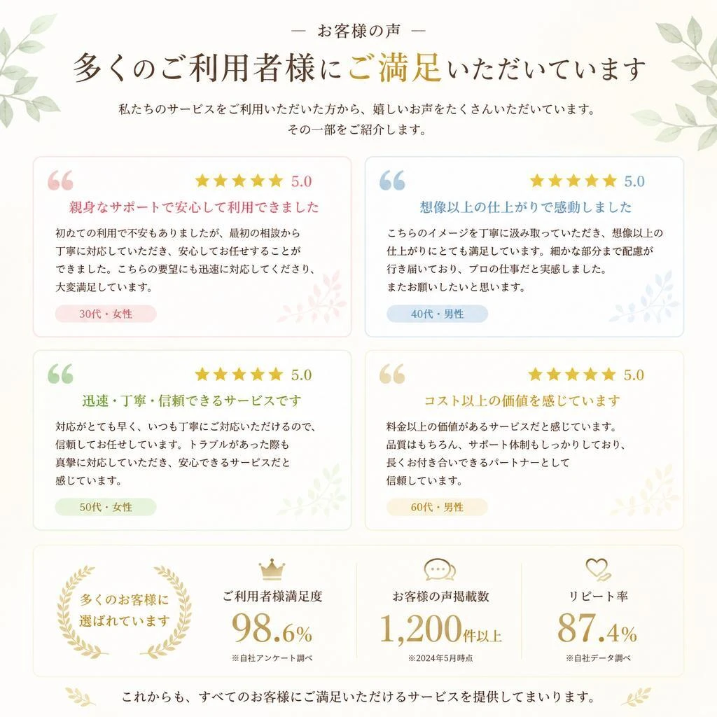5. お客様の声
