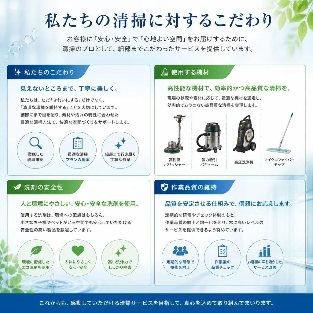 4. 清掃へのこだわり
