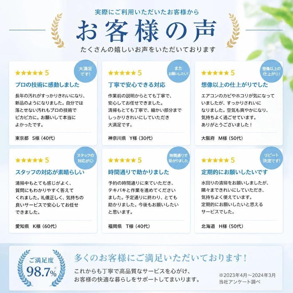 5. お客様の声