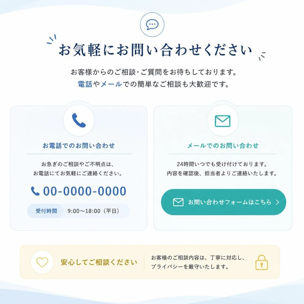 7. お問い合わせ・無料相談