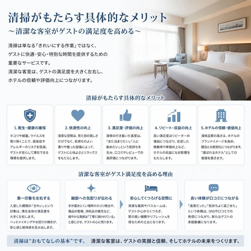 復帰率向上につながる清掃の重要性
