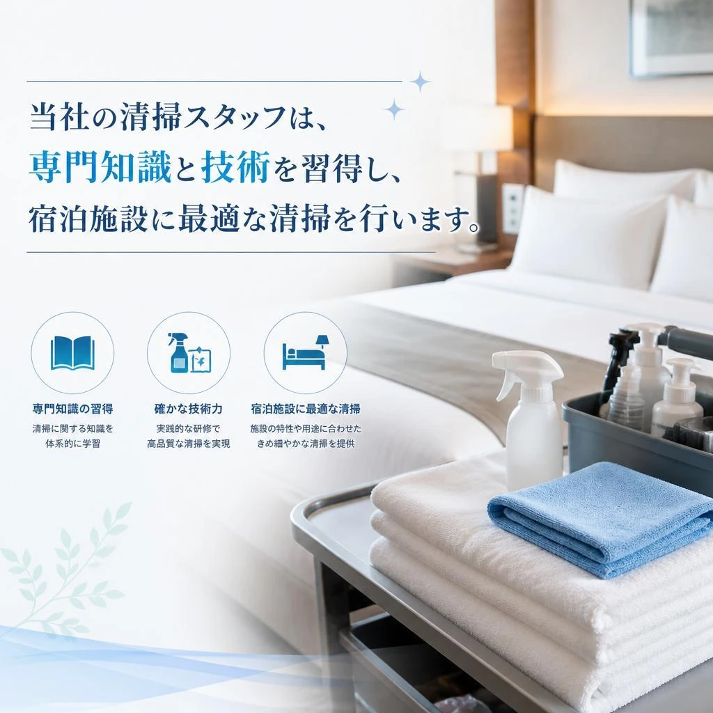 専門的な清掃技術で安心・安全