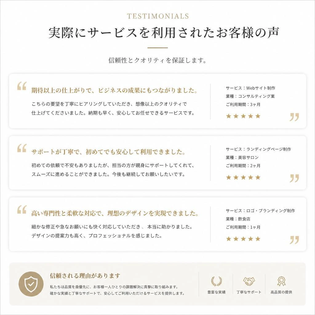 お客様の声
