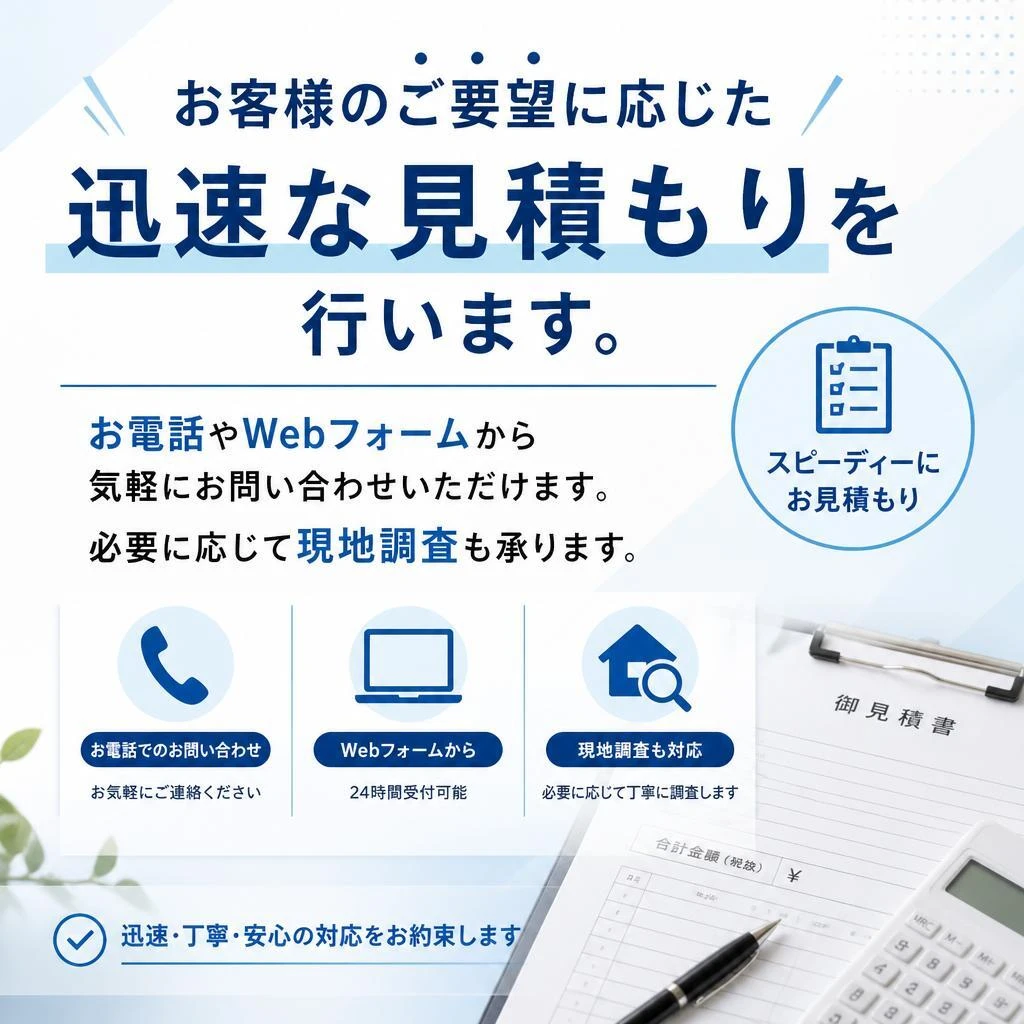 スピーディーな見積もり