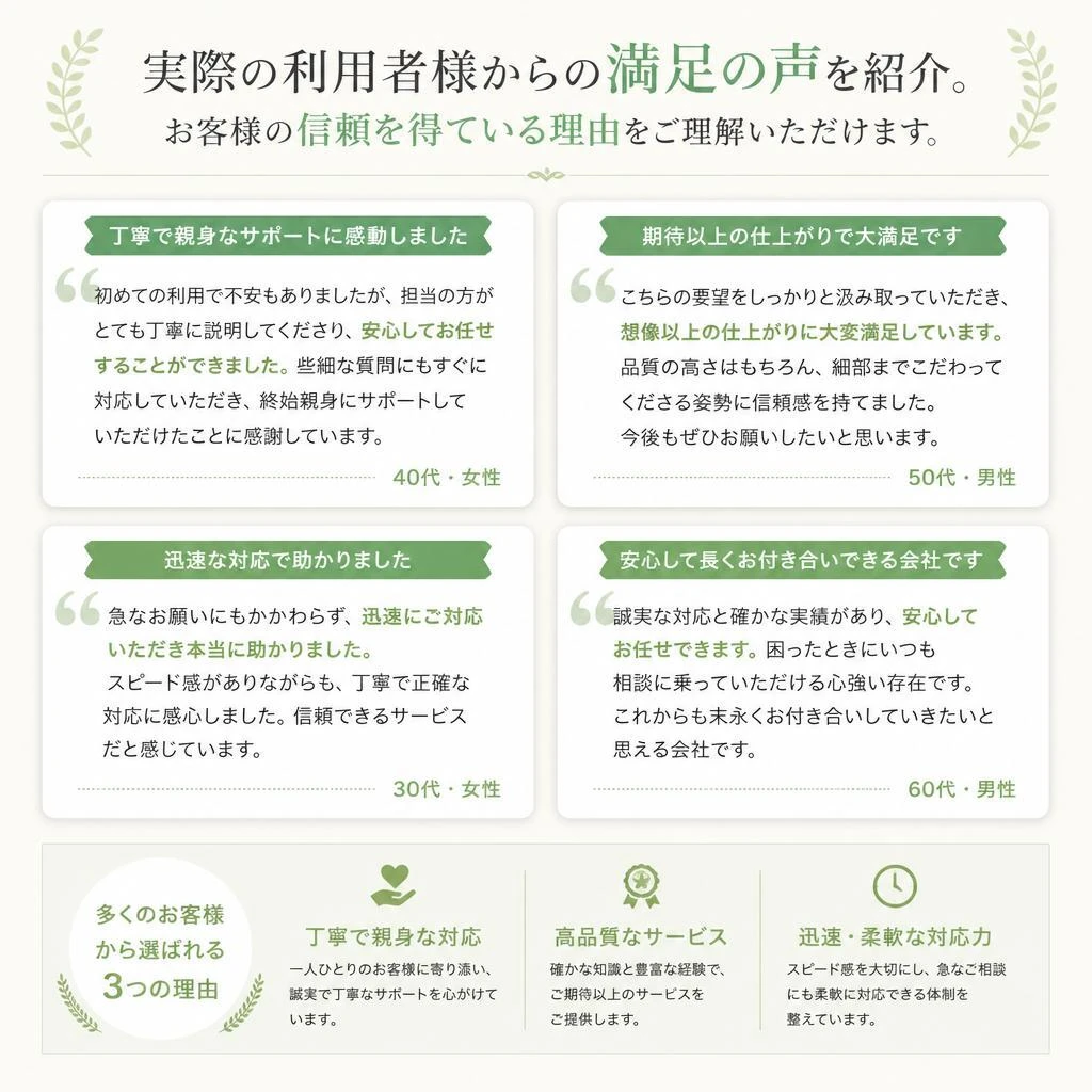 お客様の声