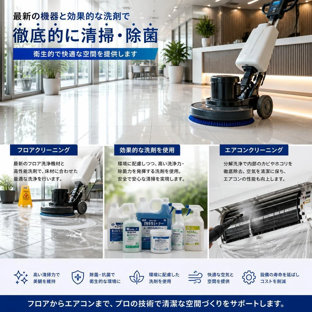 清掃サービスの特徴