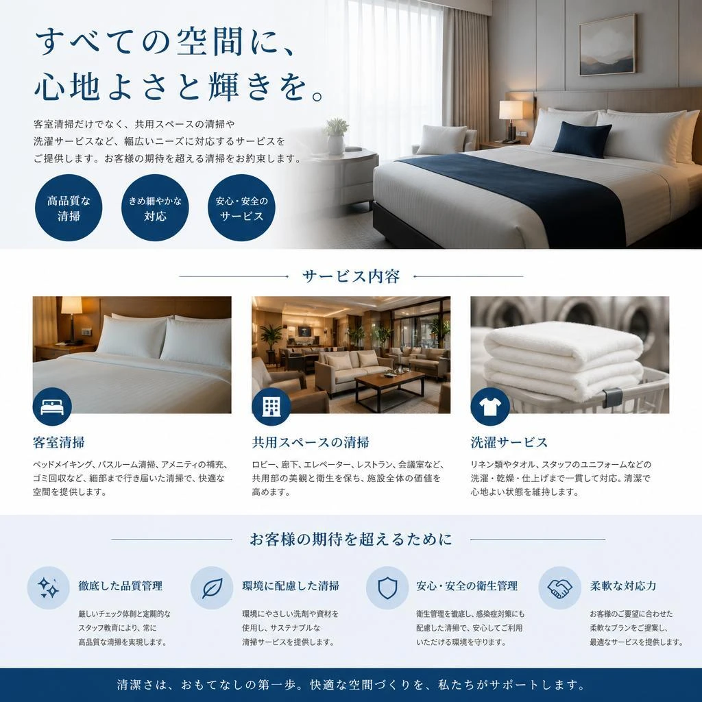充実したサービス内容