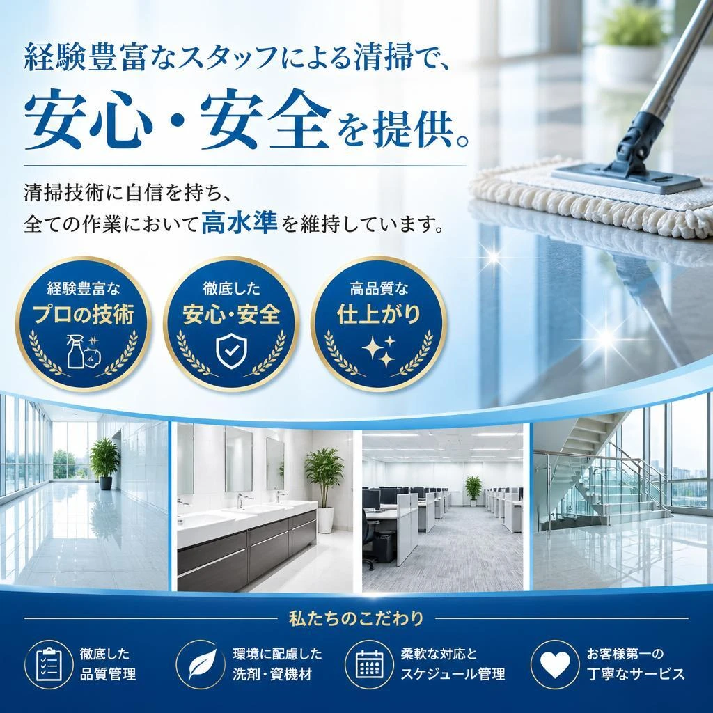 2. プロの技術でクリーンな客室を実現