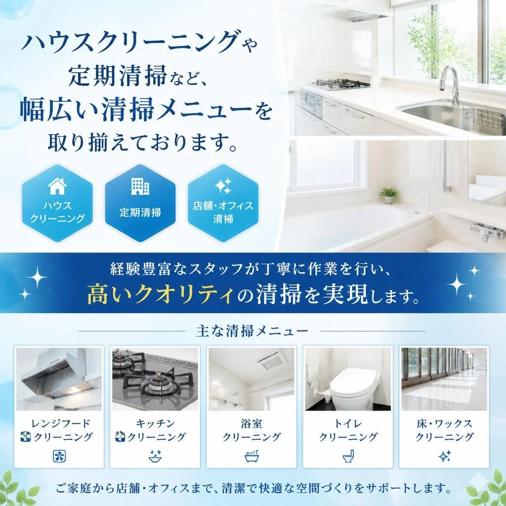 弊社の清掃サービスの特徴
