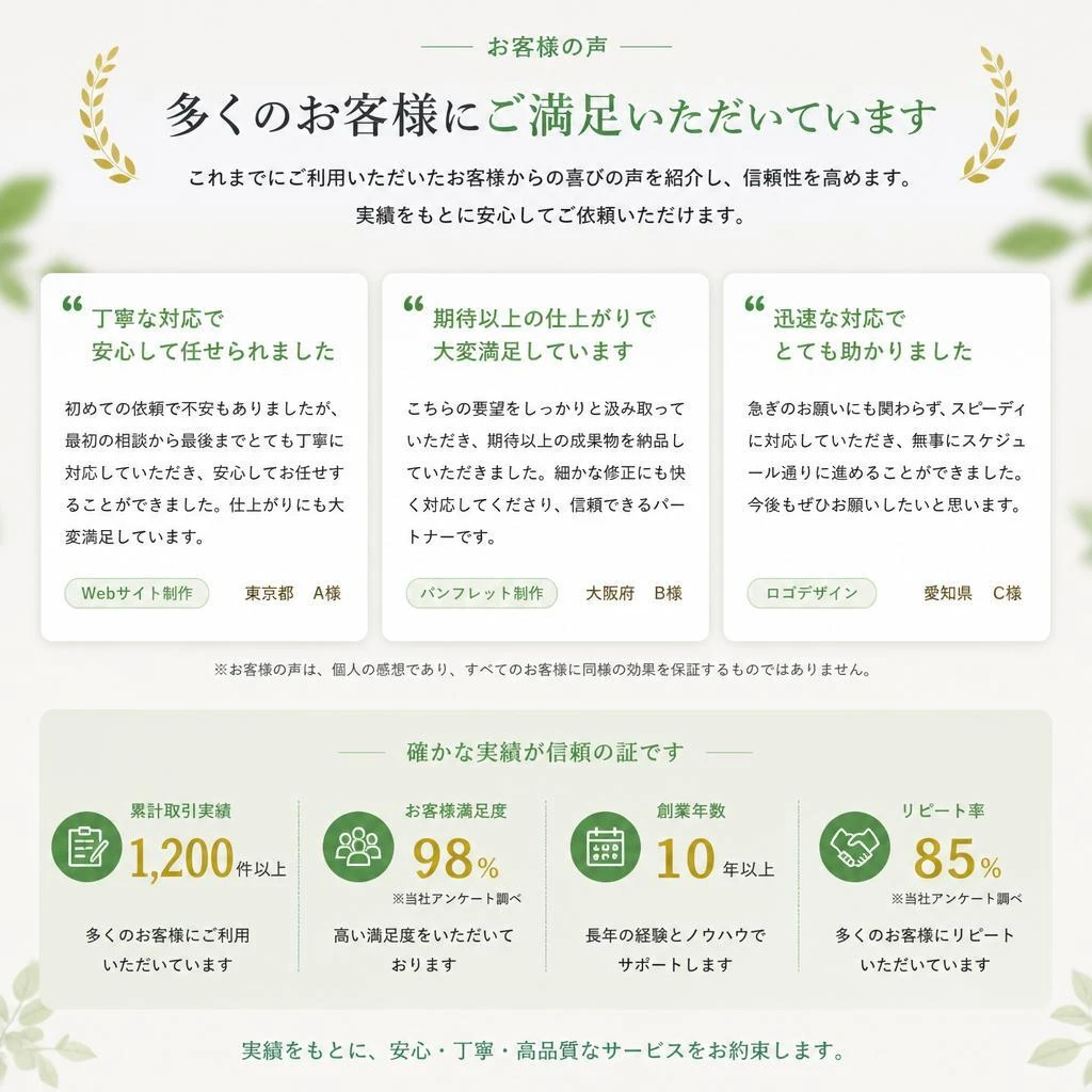 お客様の声
