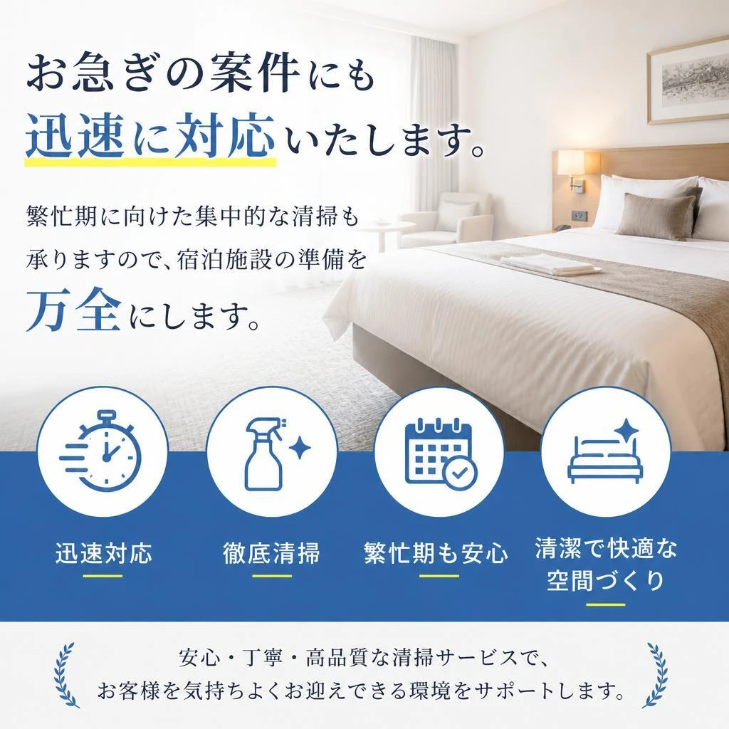 迅速対応でスケジュールに柔軟対応