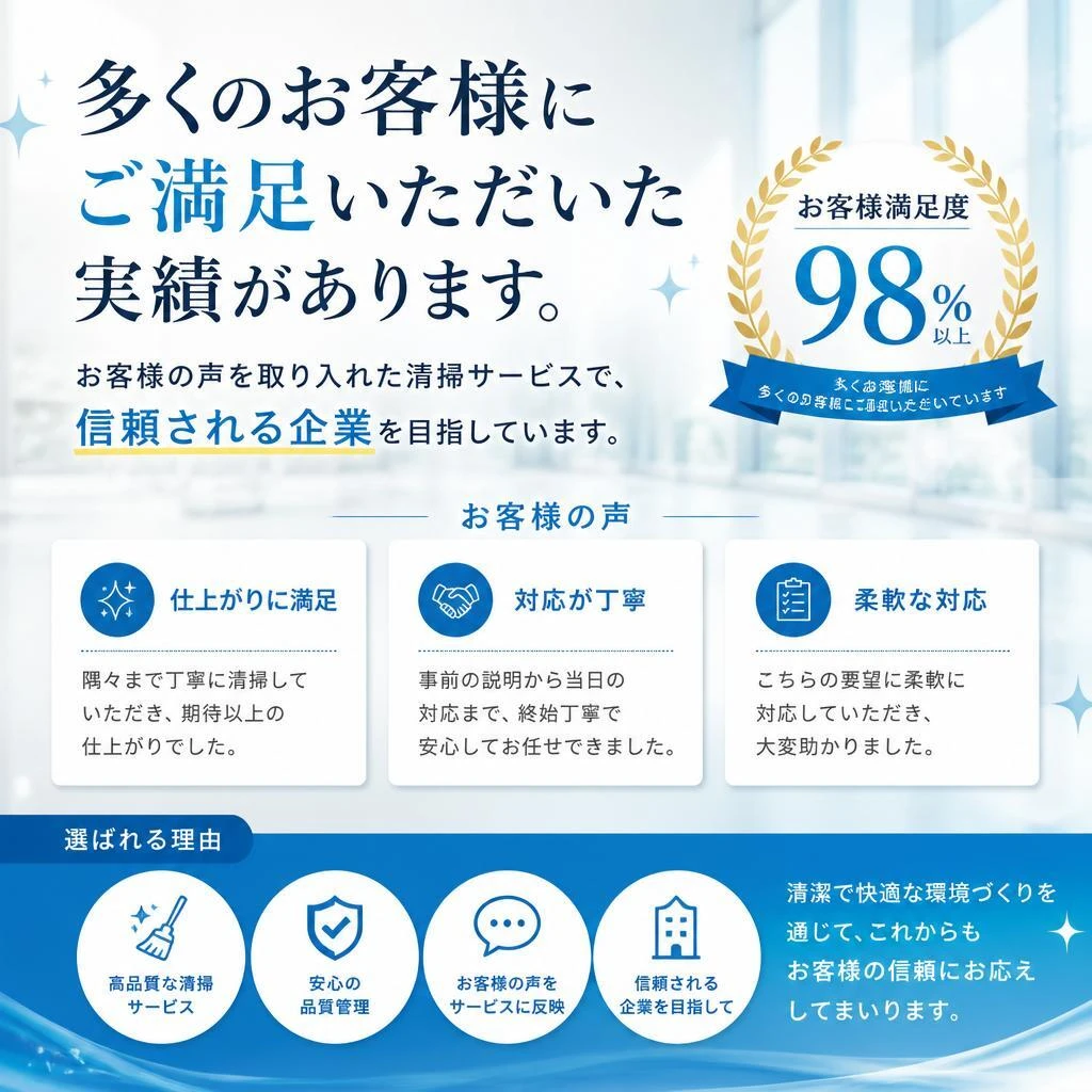 実績と信頼