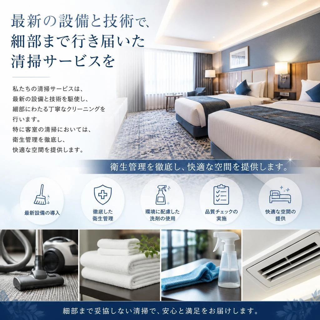 清掃サービスの特長