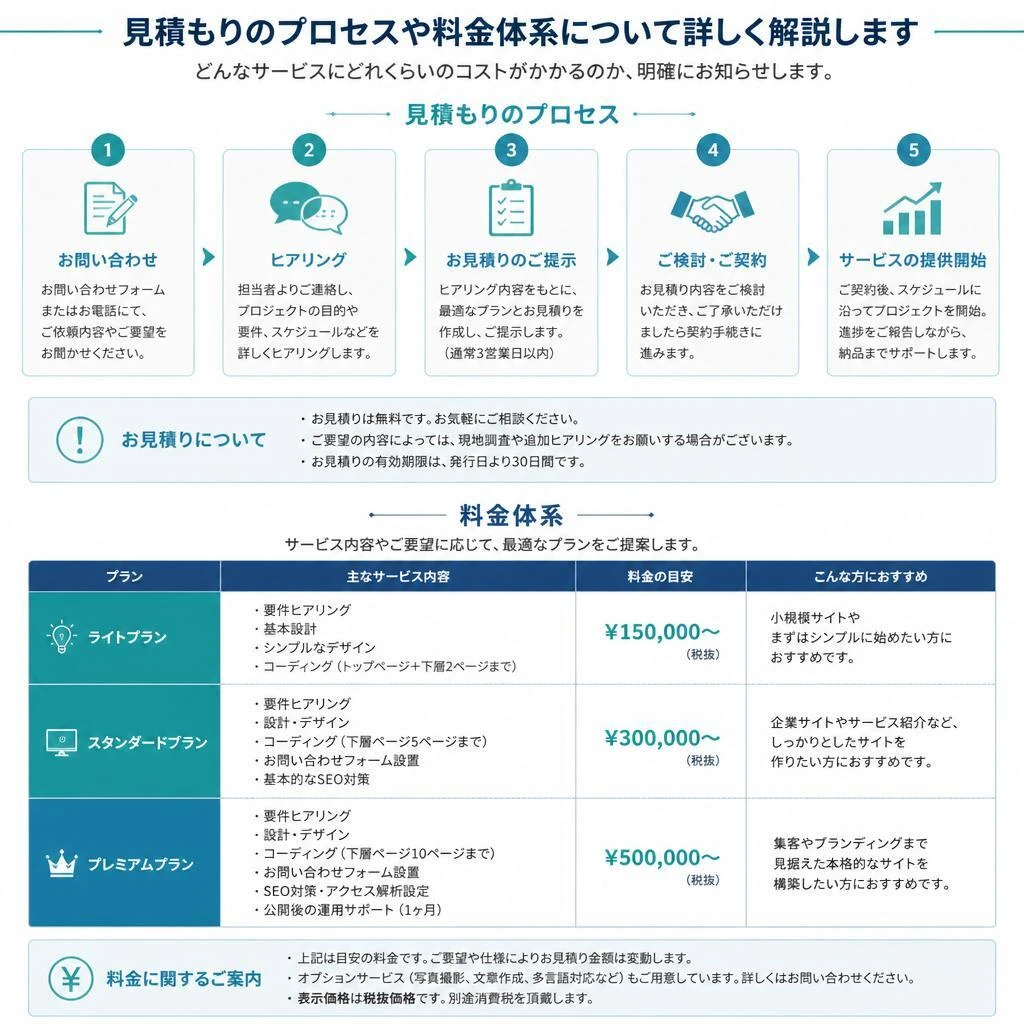 透明な料金体系