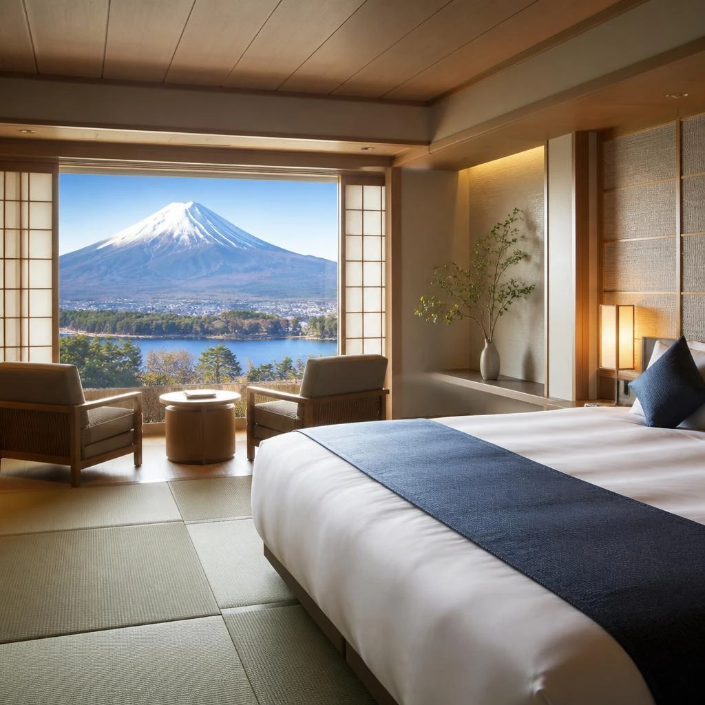 富士の美しさを映す客室清掃を！